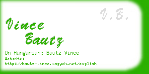 vince bautz business card